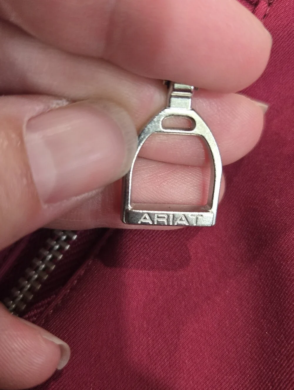 Ariat Equestrian Siftshell Riding Jacket Size XS Berry Pink Stirrup Zipper Pulls